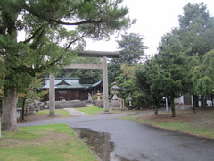 大垣八幡神社の写真。市内の八幡神社の総鎮守で、大垣祭はこの神社の例祭になります
