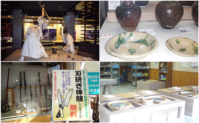 日本刀鍛錬、刃研ぎ、美濃焼、ロクロ作陶の写真