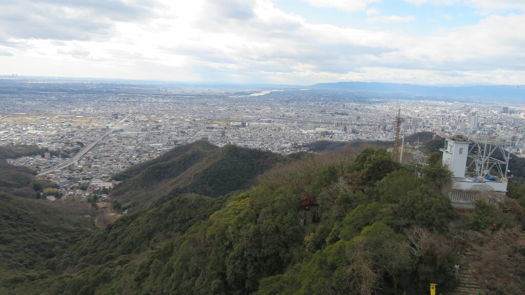 天守から見える濃尾平野の写真