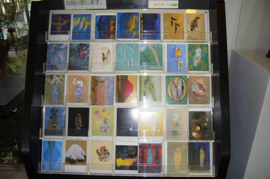 絵はがきの販売の写真