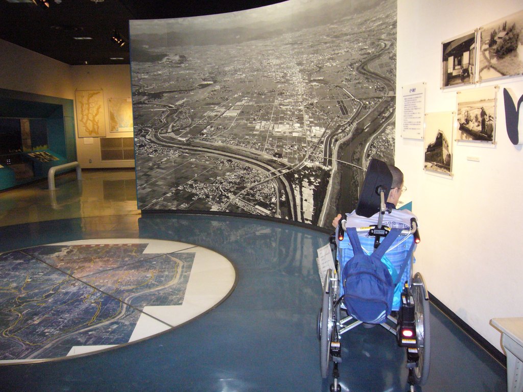 輪中の航空写真の写真