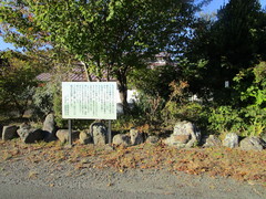 「上石津」の樹や草花の写真。資料館横には、この地域の自然を守るため山野草が植えられています