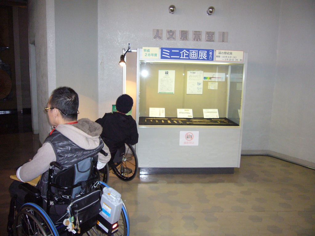 本館４階にある人文展示室の写真