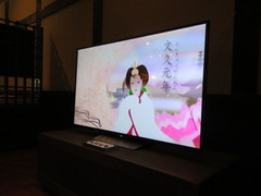 中山道や太田宿のビデオの写真。展示室では、江戸時代の宿場の様子などを、わかりやすい映像で紹介しています。