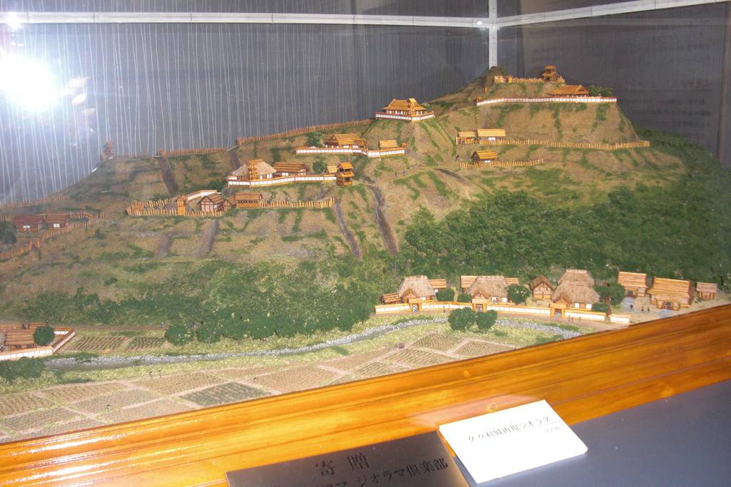 山城のジオラマの写真