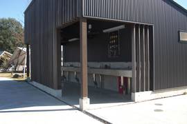 炊事場の写真。バーベキューエリア内にあります