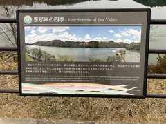 恵那峡の四季の写真。桜や新緑、紅葉など自然が美しい