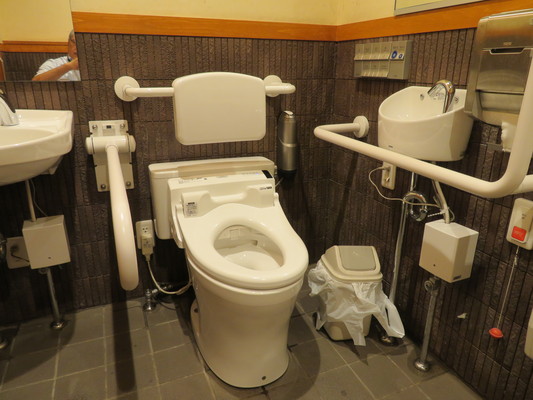 車いすトイレの内部写真
