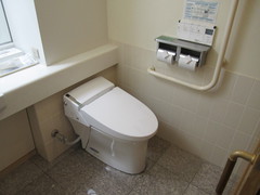 客室内トイレ2の写真。飛泉閣の和洋室内トイレです